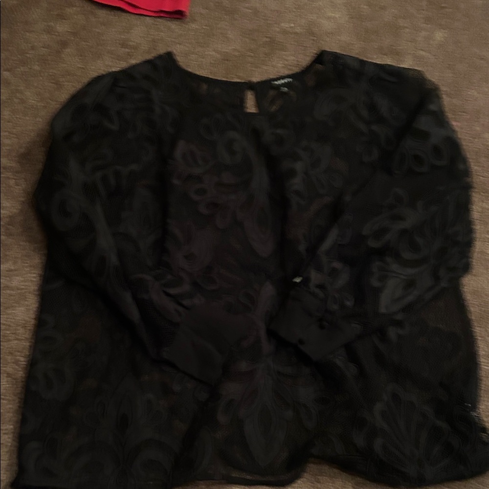 Elegant Black Lace Women's Top torrid size 3, xxl top